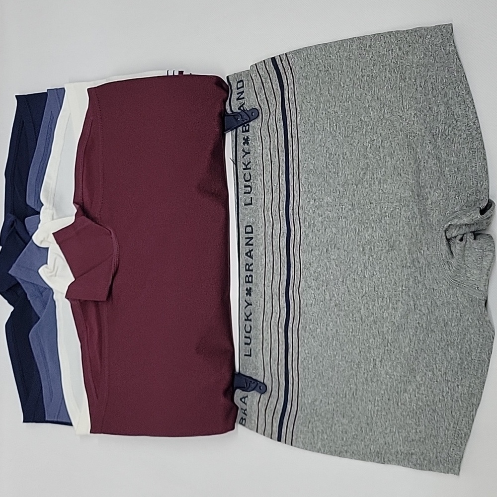 Lucky Brand Women's Boyshorts - Gray, Blue, Red - Picture 7 of 8